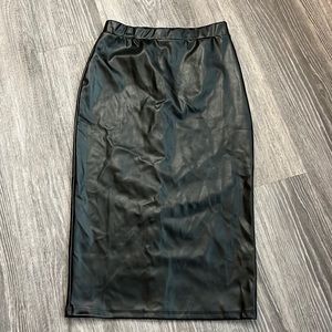 ASOS faux leather skirt